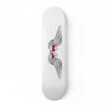 I Love Monaco -wings Skate Deck