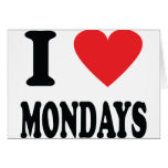 I love mondays icon cards
