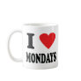 I love mondays icon coffee mugs