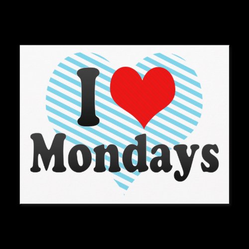 I Love Mondays Postcards
