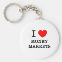I Love Money Markets Keychain