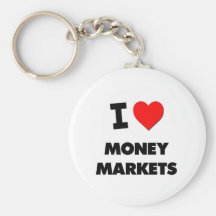I Love Money Markets Keychains