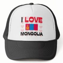I Love Mongolia hats