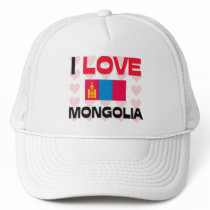 I Love Mongolia hats