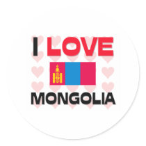 I Love Mongolia stickers