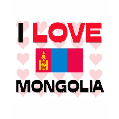 I Love Mongolia Tee Shirt by tshirtshirts