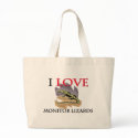 I Love Monitor Lizards bags