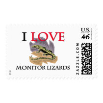 I Love Monitor Lizards postage