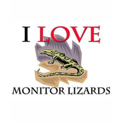 I Love Monitor Lizards Shirts by tshirtshirts
