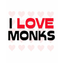 I LOVE MONKS t-shirts
