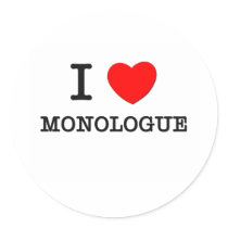 I Love Monologue Stickers