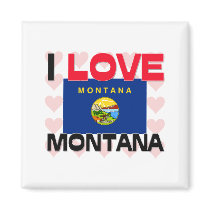 I Love Montana magnets