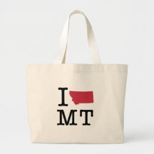 I Love Montana Tote Bag