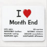 I Love Month End - I Heart Month End Mouse Pads