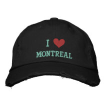 I LOVE MONTREAL embroidered hats