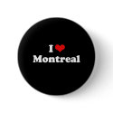 I Love Montreal Tshirt White Tshirt buttons