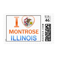 I Love Montrose, IL Postage