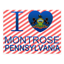 I Love Montrose, PA Postcard