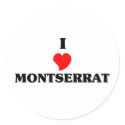 I Love Montserrat stickers
