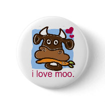 I Love Moo buttons
