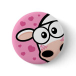 I Love Moo Cow Button