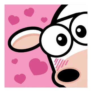 I Love Moo Cow Poster / Print print