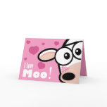 I Love Moo Valentine's Card