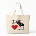 I Love Moose Bag