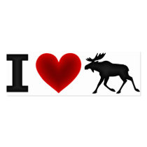 I Love Moose Business Cards