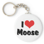 I Love Moose Keychain