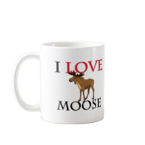 I Love Moose Mug
