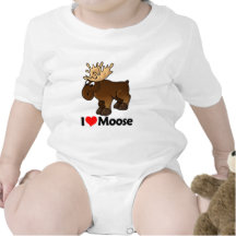 I Love Moose Tee Shirt