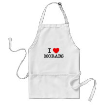 I Love Morabs (Horses) Aprons