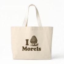 I Love Morels Canvas Bags