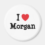 I love Morgan heart T-Shirt Refrigerator Magnet