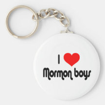 I Love Mormon Boys Key Chains