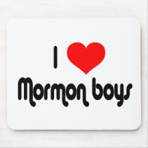 I Love Mormon Boys Mousepads