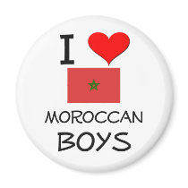 I Love Moroccan Boys magnets by flagshirt I Love Moroccan Boys magnets
