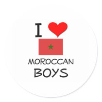 I Love Moroccan Boys stickers by flagshirt I Love Moroccan Boys stickers