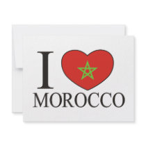 I Love Morocco invitations by EthnoShirts I Love Morocco invitations