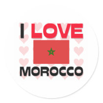 I Love Morocco stickers by tshirtshirts I Love Morocco stickers