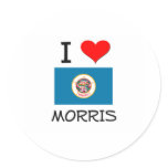I Love Morris Minnesota Round Sticker