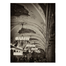 I love Moscow.  Opulent Subway. Postcard