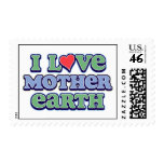 I Love Mother Earth Custom Postage Stamps