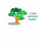 "I Love Mother Earth" Long Sleeve Ladies T Shirt