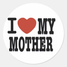 I LOVE MOTHER STICKERS
