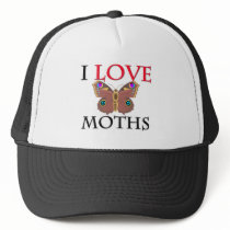 I Love Moths hats