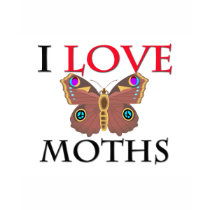 I Love Moths t-shirts
