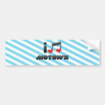 I Love Motown Bumper Sticker