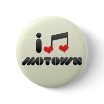 I Love Motown Pinback Button